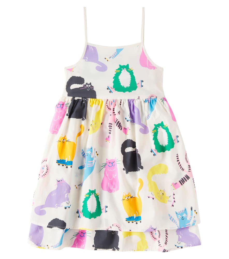 Stella Mccartney Printed Cotton Dress In Multicoloured