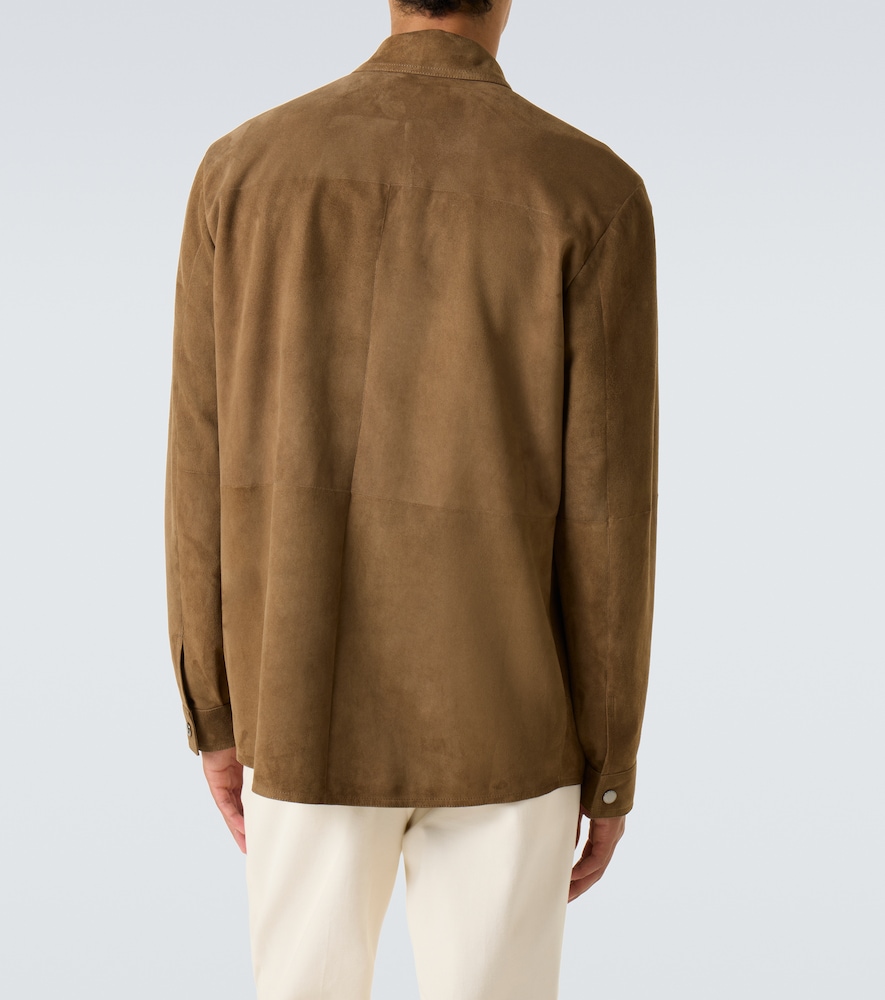  Canali Canali Hemdjacke Aus Veloursleder 