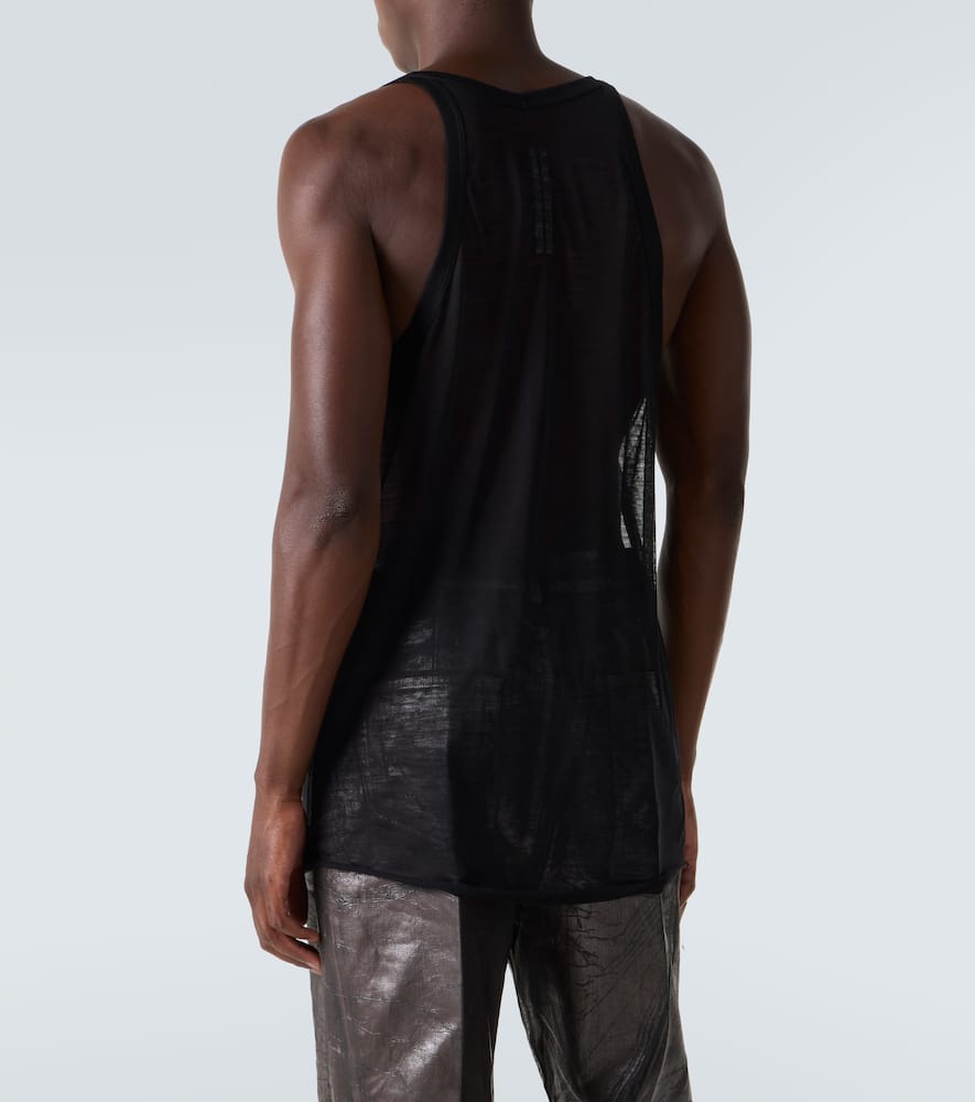 Rick Owens Wool-blend Tank Top In Black