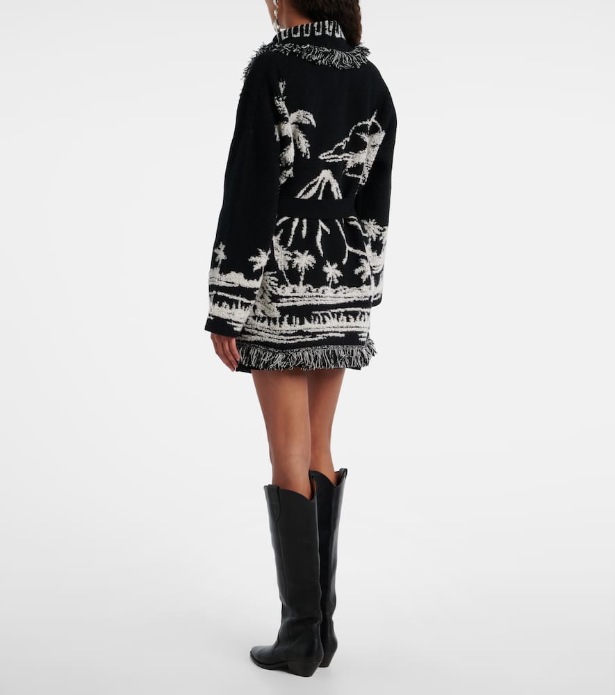 Alanui Palm Grove Tales Cardigan In Black
