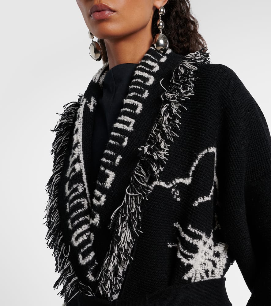 Alanui Palm Grove Tales Cardigan In Black