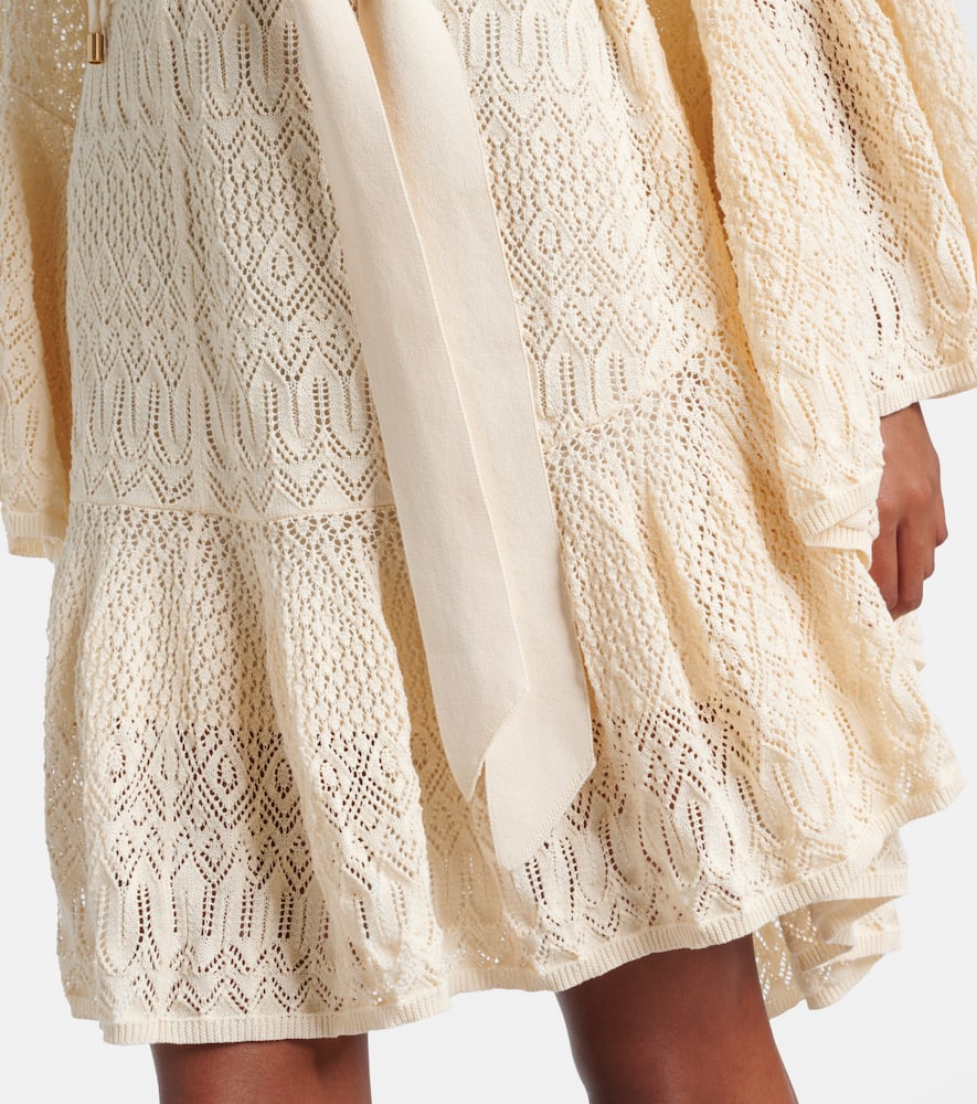 Zimmermann Coco Pointelle Lace Mini Dress