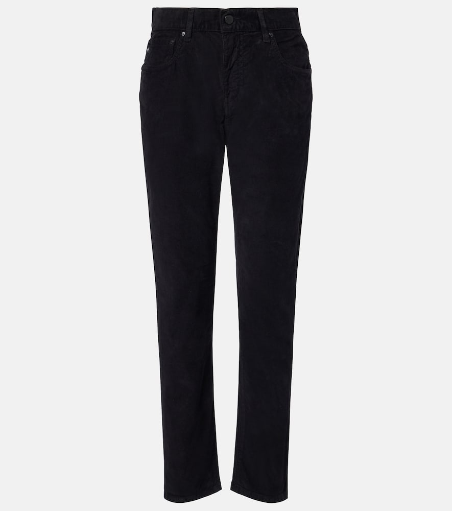Ex Boyfriend Mid-Rise Corduroy Slim Pants