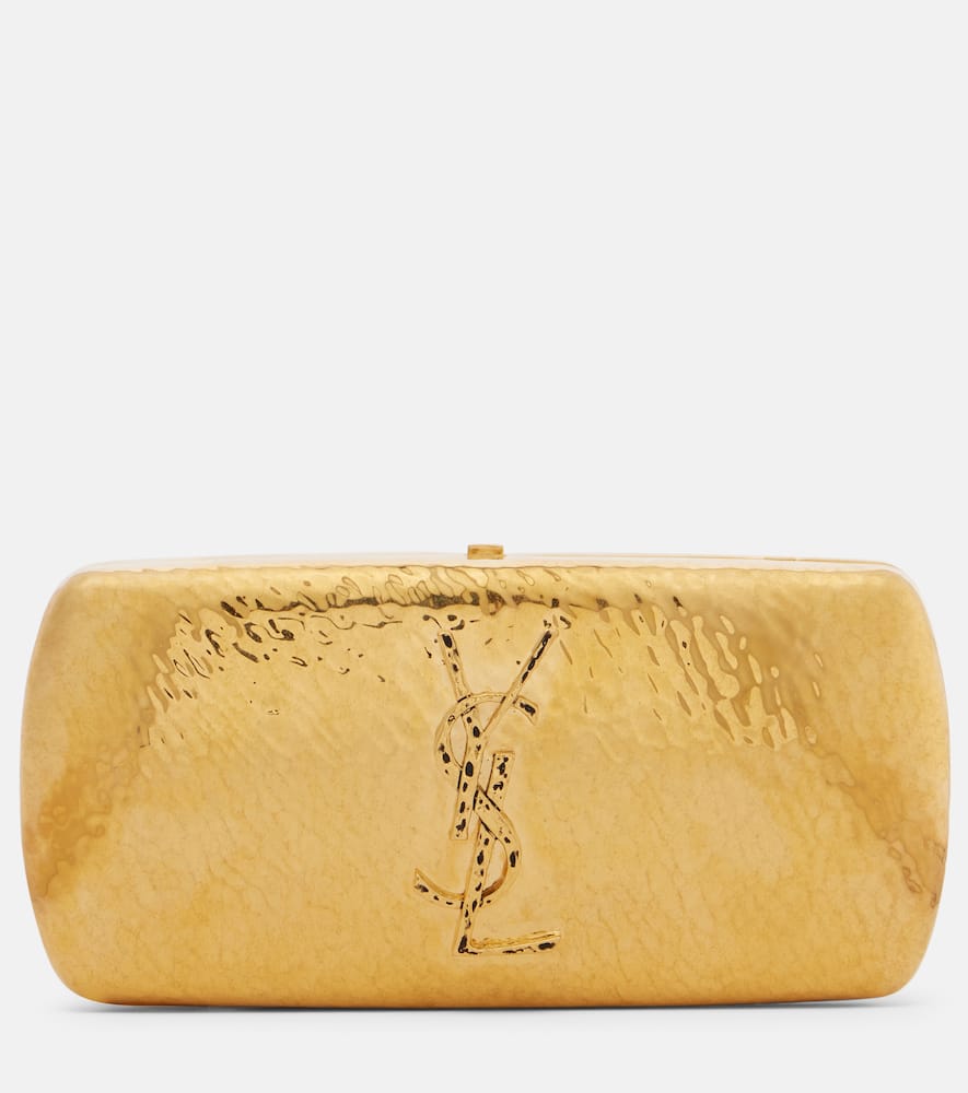 Saint Laurent Cassandre Clutch In Gold