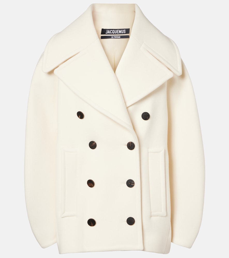 JACQUEMUS Jacquemus Ovalo virgin wool peacoat　ジャックムス オヴァロ バージンウール ピーコート