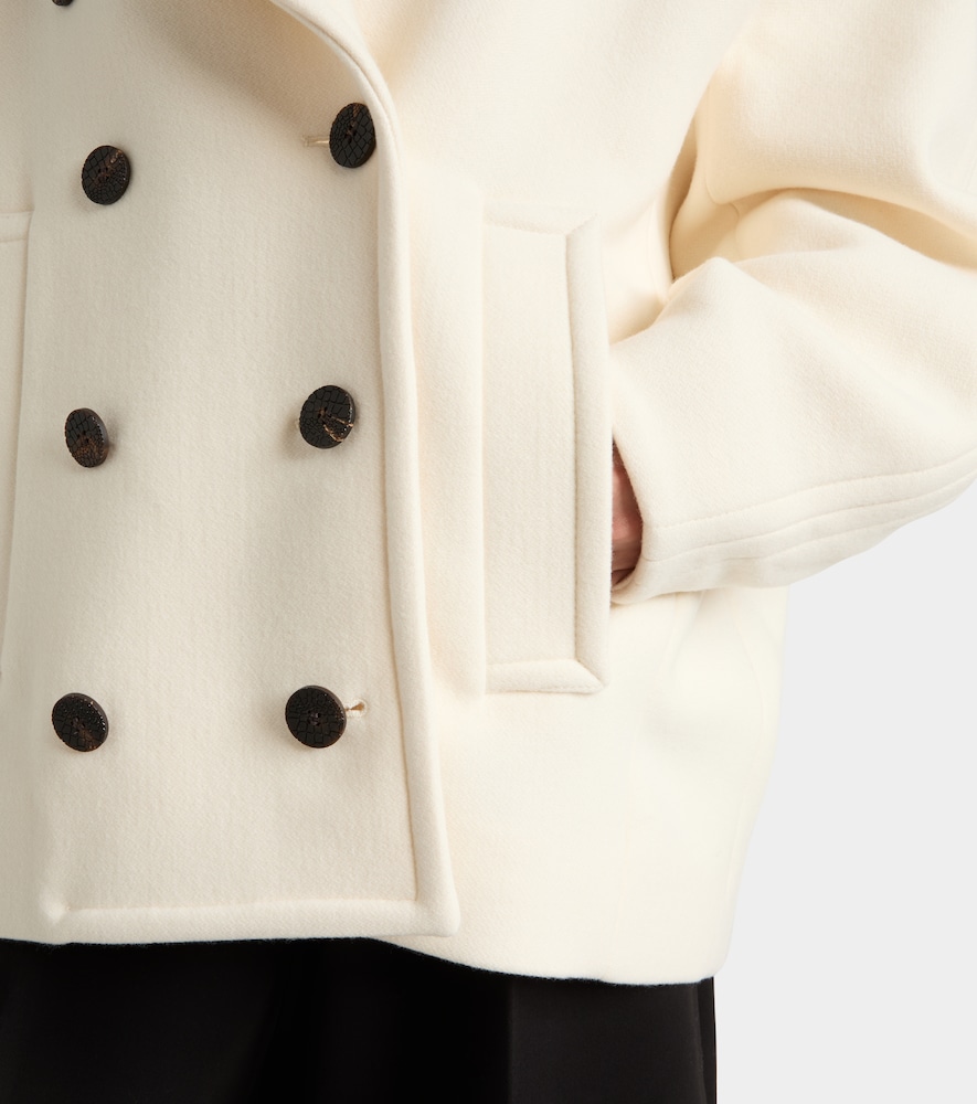  Jacquemus Jacquemus Ovalo Virgin Wool Peacoat 