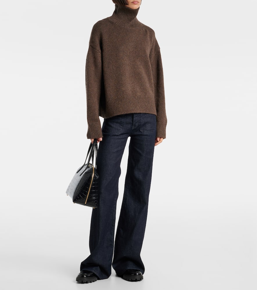 Nili Lotan Tabitha Cashmere Turtleneck Sweater In Brown