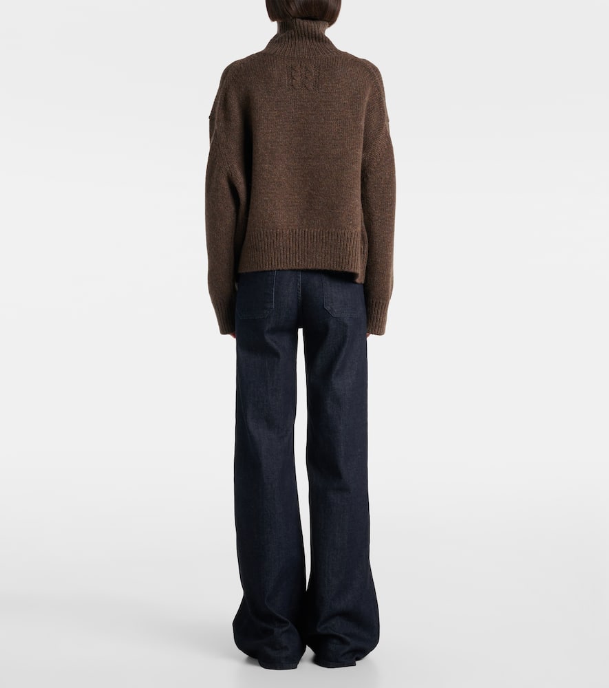 Nili Lotan Tabitha Cashmere Turtleneck Sweater In Brown