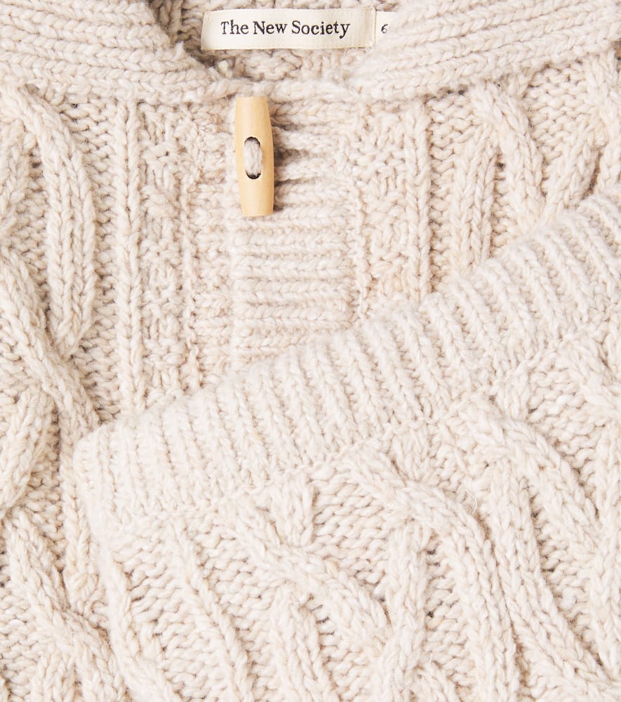 The New Society Baby Maria Sweater And Pants Set In Neutral