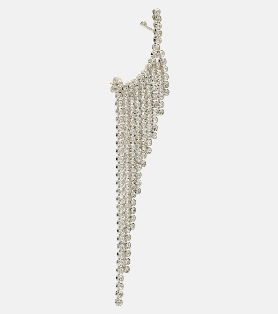 Rabanne Embellished Drop Earrings In Silver