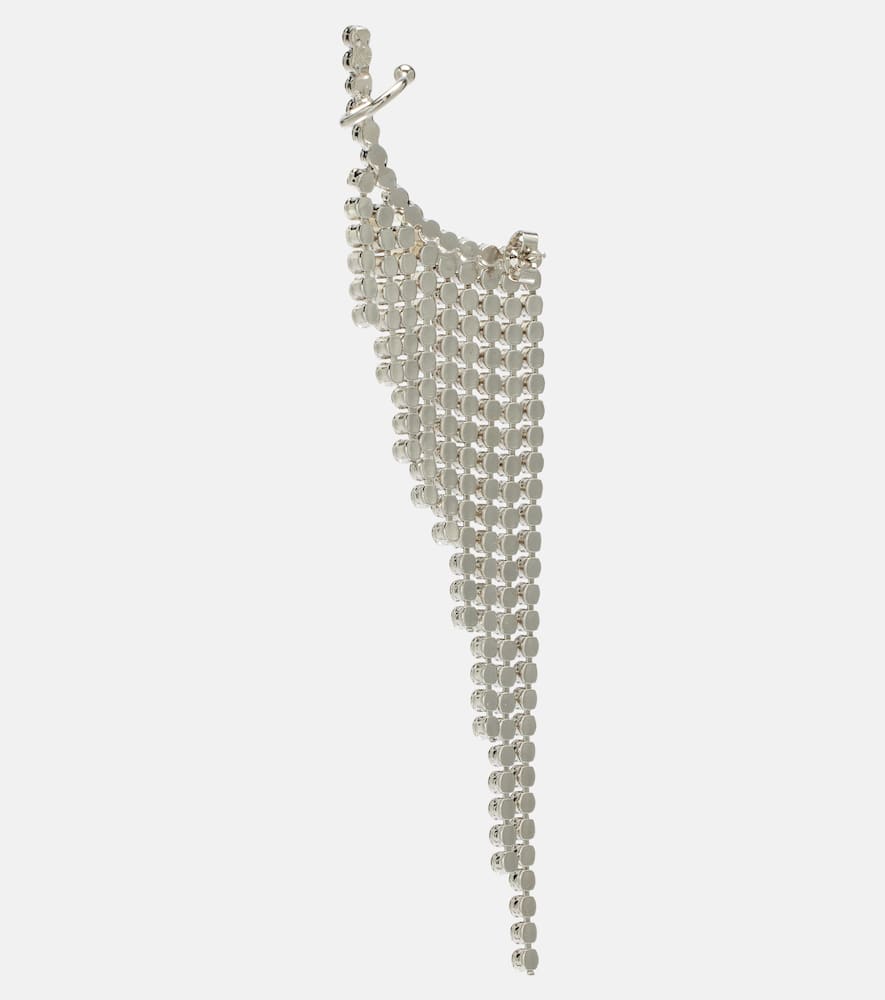Rabanne Embellished Drop Earrings In Silver
