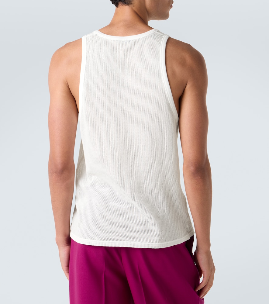 Semi-Sheer Cotton Tank Top