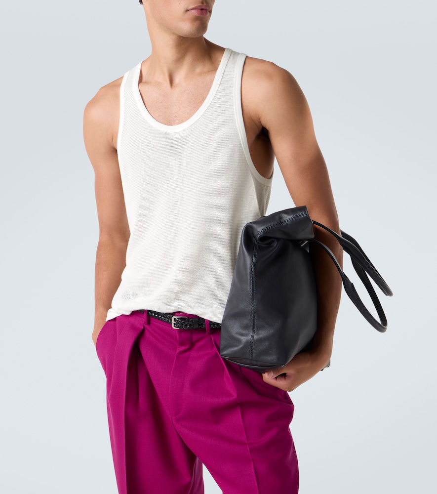 Semi-Sheer Cotton Tank Top