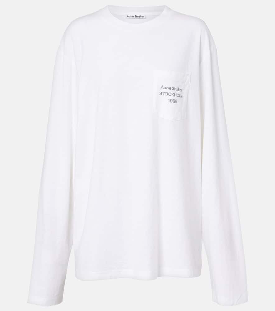 Acne Studios Edden Oversized Cotton-blend T-shirt In White