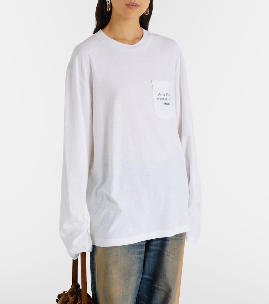 Acne Studios Edden Oversized Cotton-blend T-shirt In White