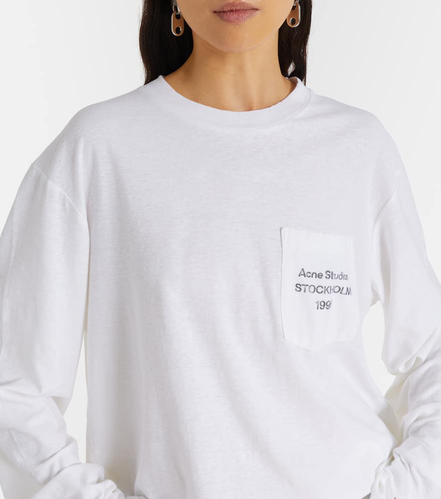 Acne Studios Edden Oversized Cotton-blend T-shirt In White