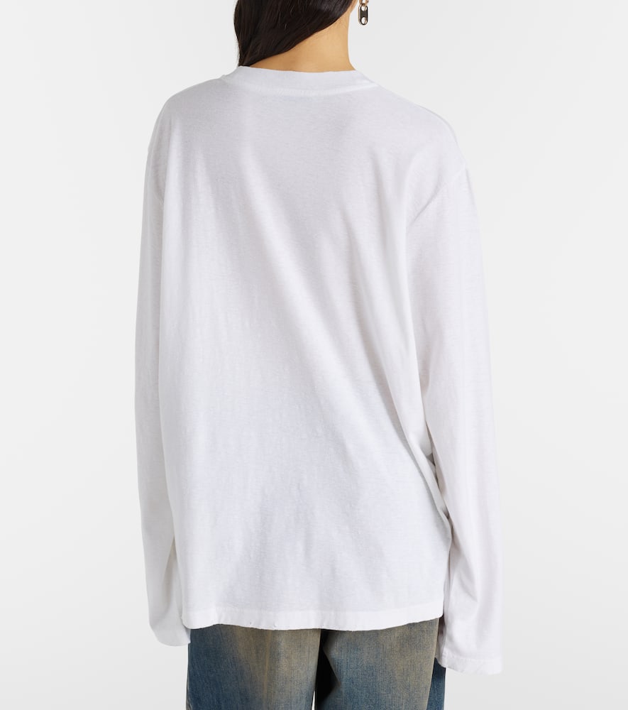 Acne Studios Edden Oversized Cotton-blend T-shirt In White