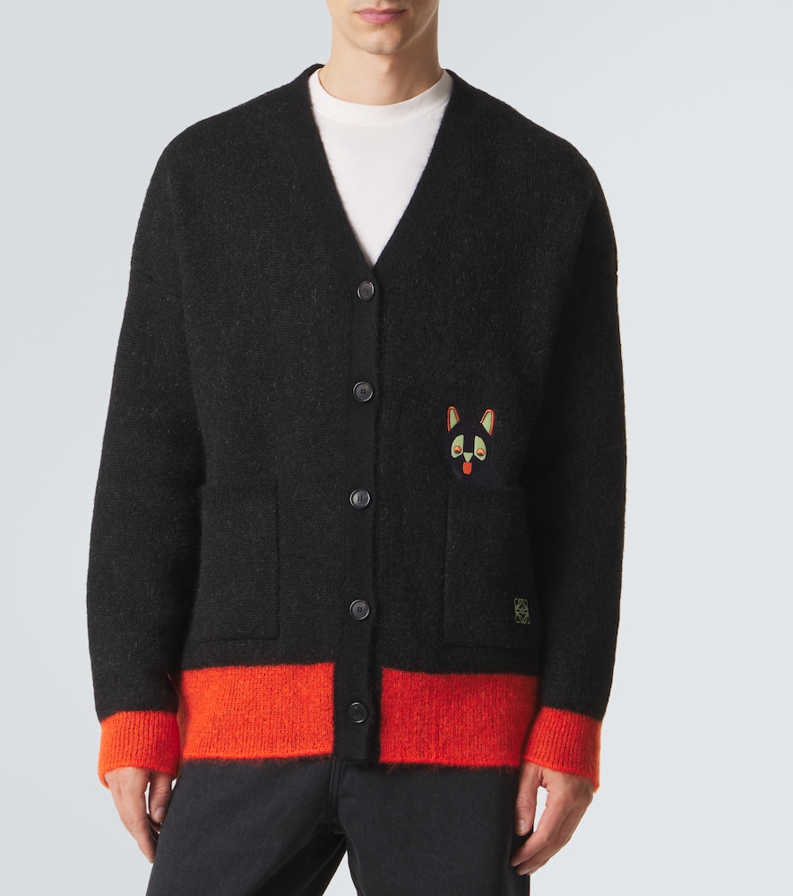  Loewe Loewe X Louis Wain Cardigan Aus Einem Mohairgemisch 