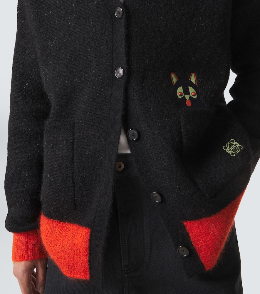  Loewe Loewe X Louis Wain Cardigan Aus Einem Mohairgemisch 