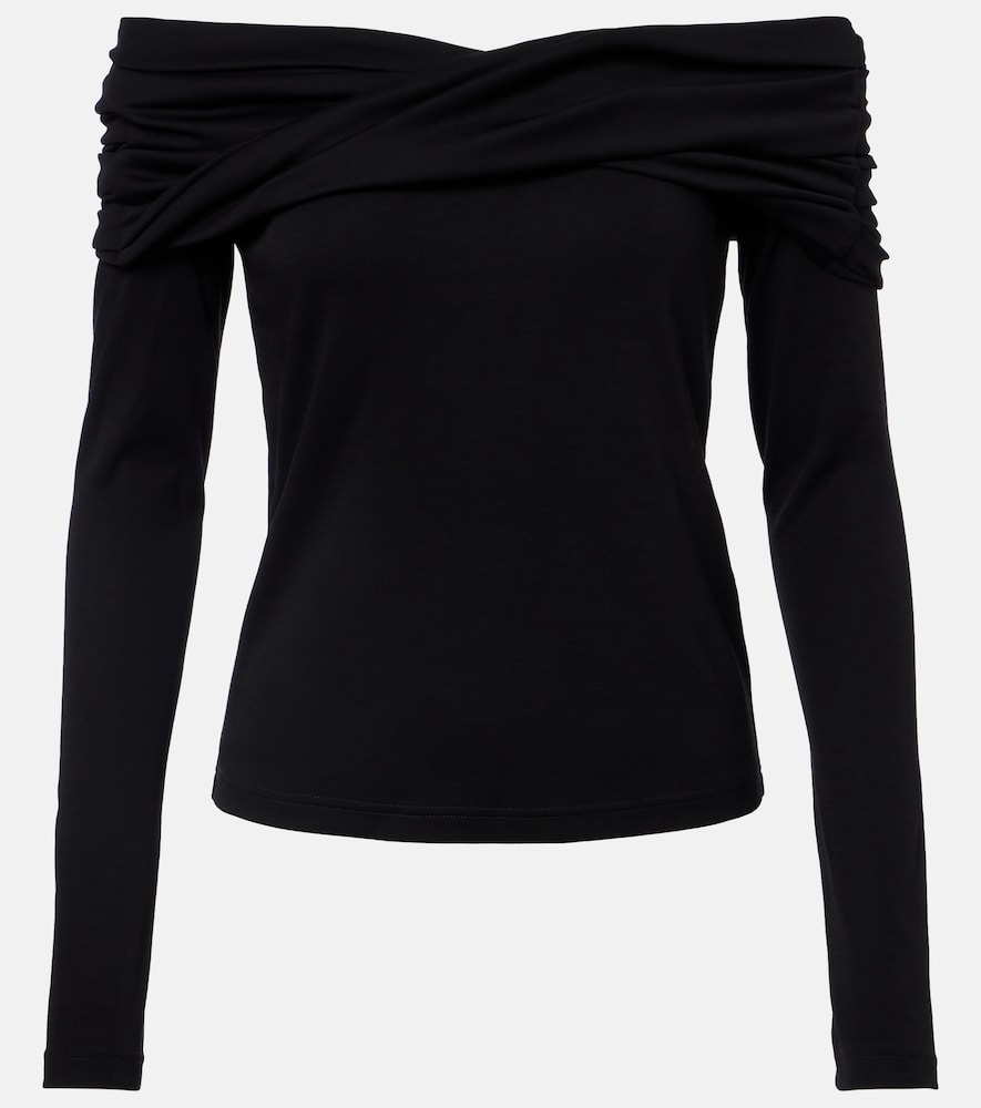 Max Mara Orafo off-shoulder virgin wool top