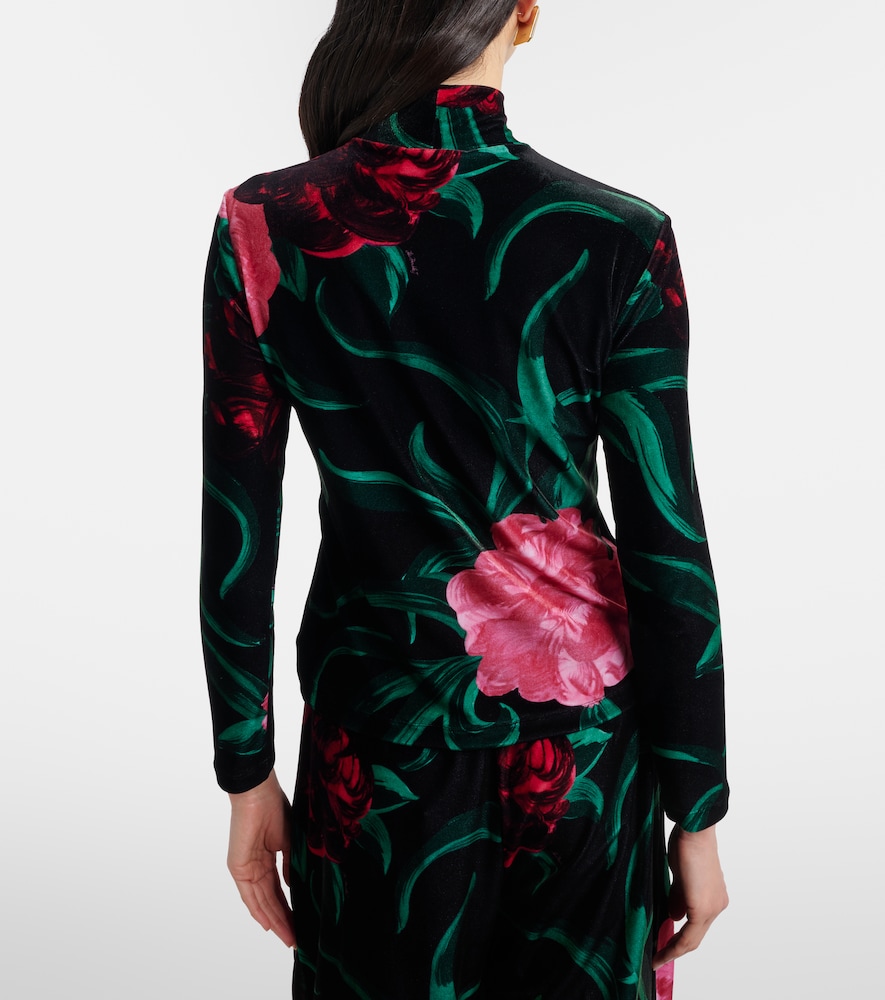  La Doublej La Doublej Floral Turtleneck Top 