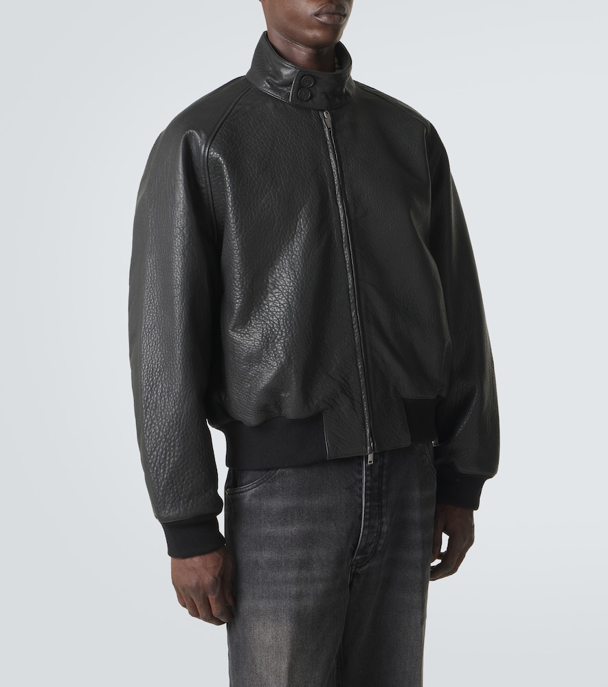  Studio Nicholson Studio Nicholson Bomberjacke Over Aus Leder 