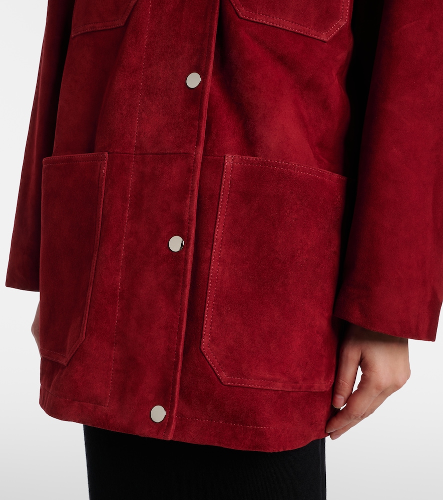  Nour Hammour Nour Hammour Barn Leather-trimmed Suede Jacket 