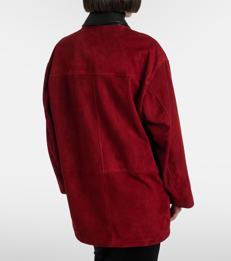 Barn Leather-Trimmed Suede Jacket