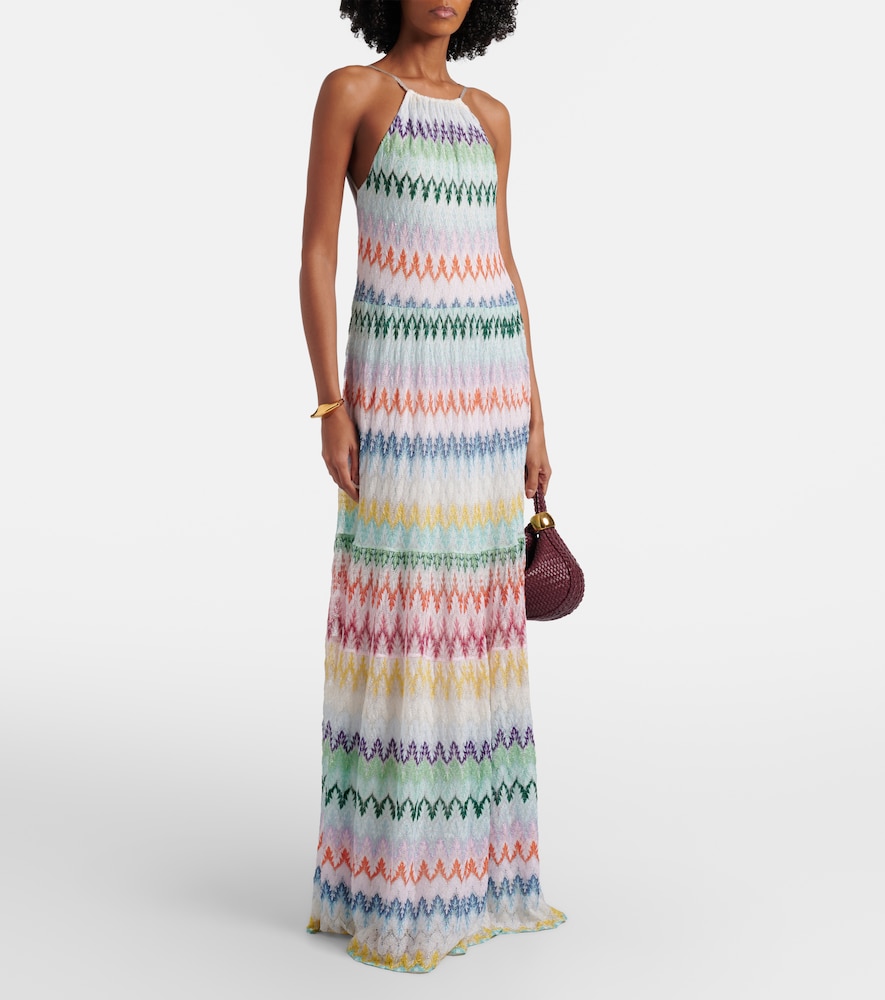 Missoni Halterneck lamé maxi dress