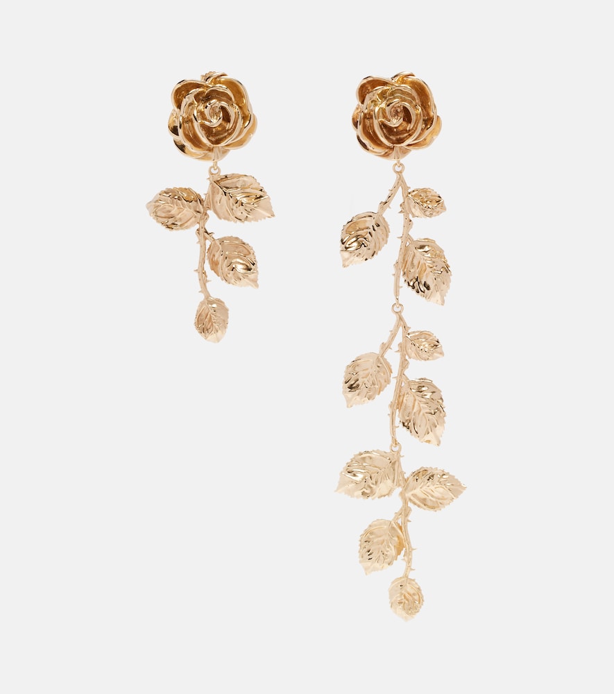 Magda Butrym Floral gold-plated drop earrings