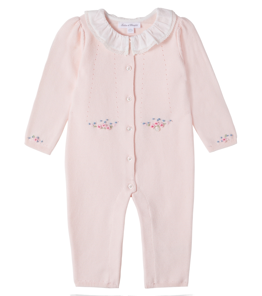 Tartine et Chocolat Baby floral cotton onesie