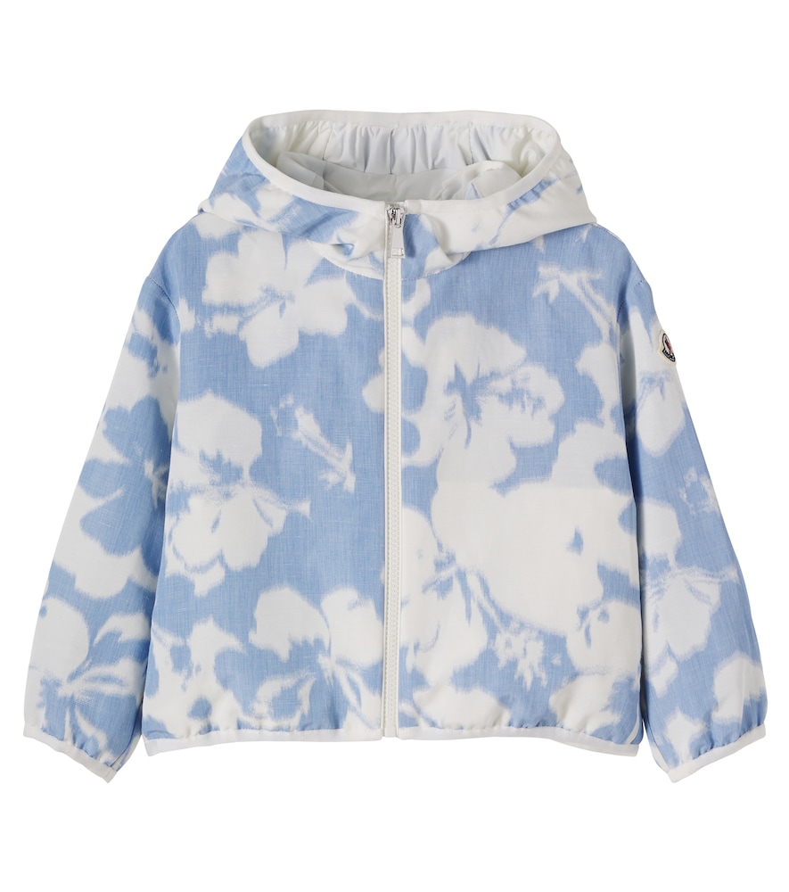 Moncler Enfant Agnesine floral hooded jacket