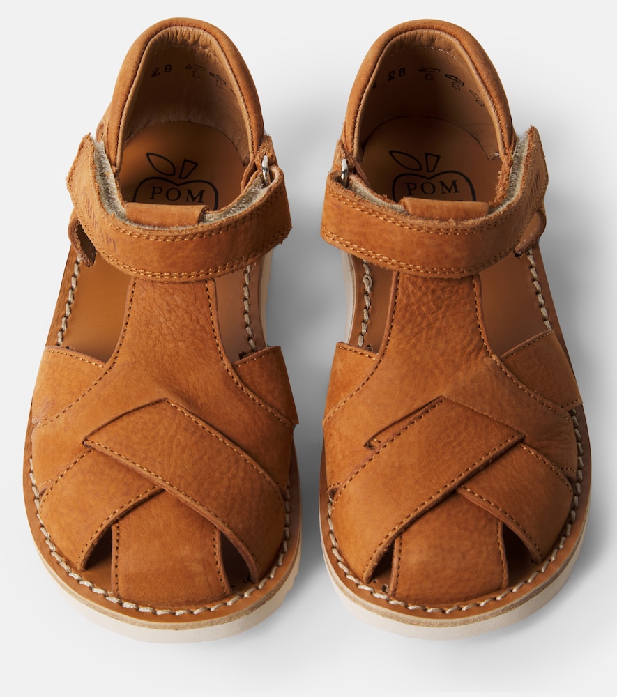  Pom D'api Pom D'api Sandalen Waff Cross Aus Leder 