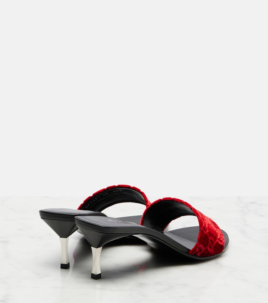  Gucci Gucci Gg Velvet Mules 