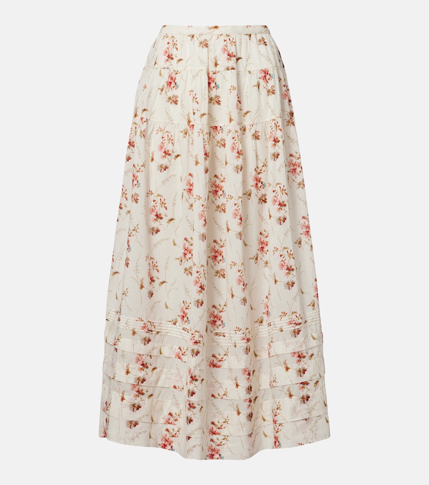 Doen Dôen Marie floral cotton maxi skirt