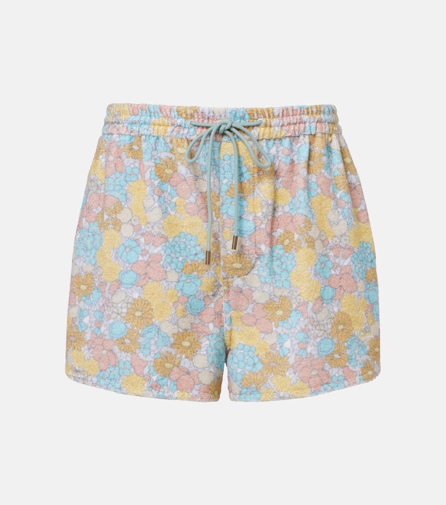 ChloÃ© Shorts in spugna di cotone con stampa