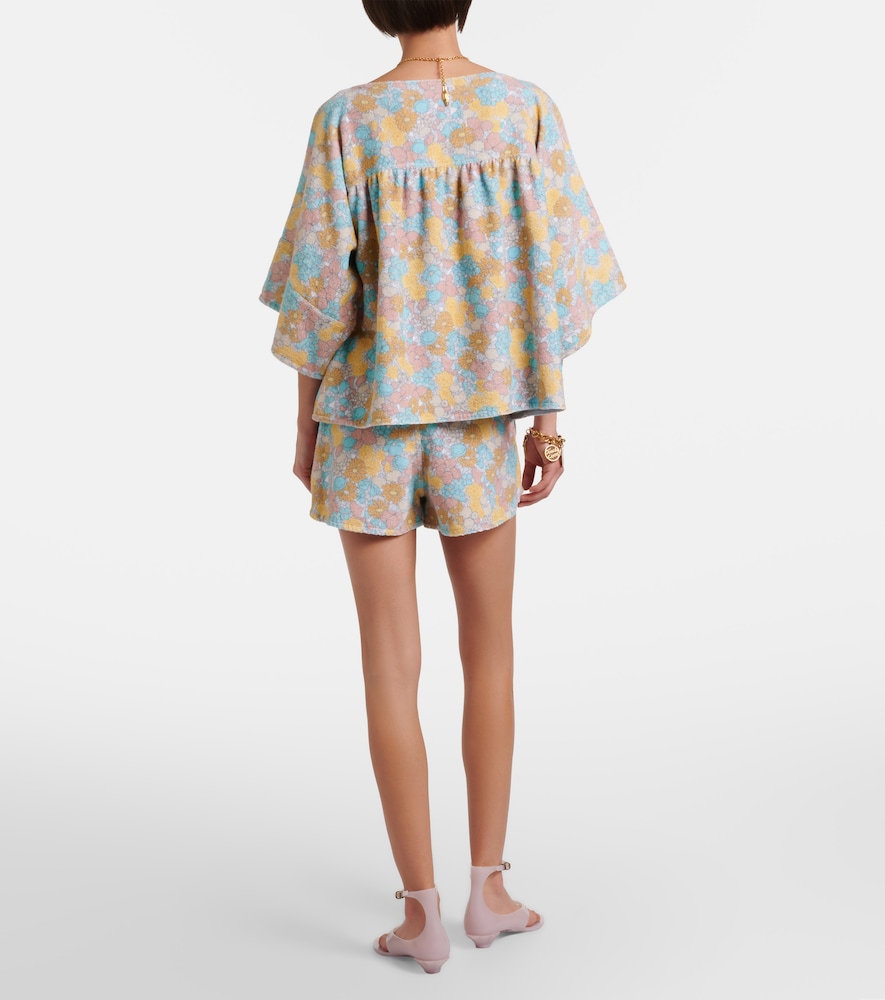  Chloe Chloé Short En Coton à Fleurs 