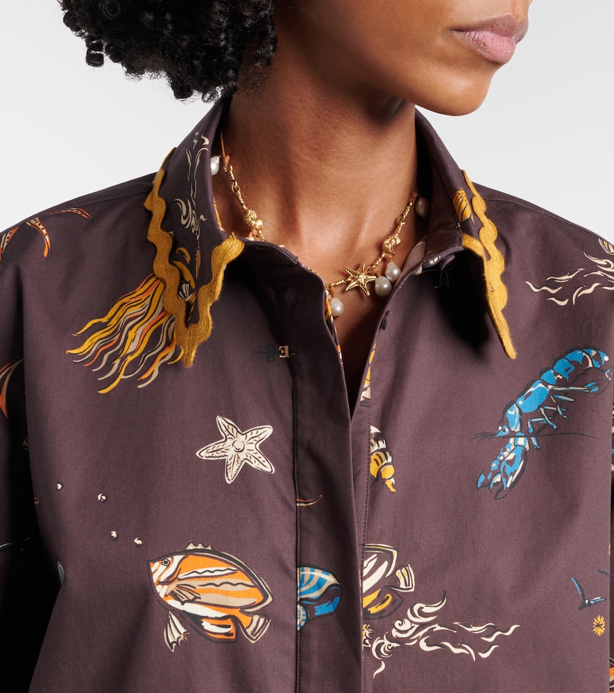 Alémais Printed Cotton Bowling Shirt