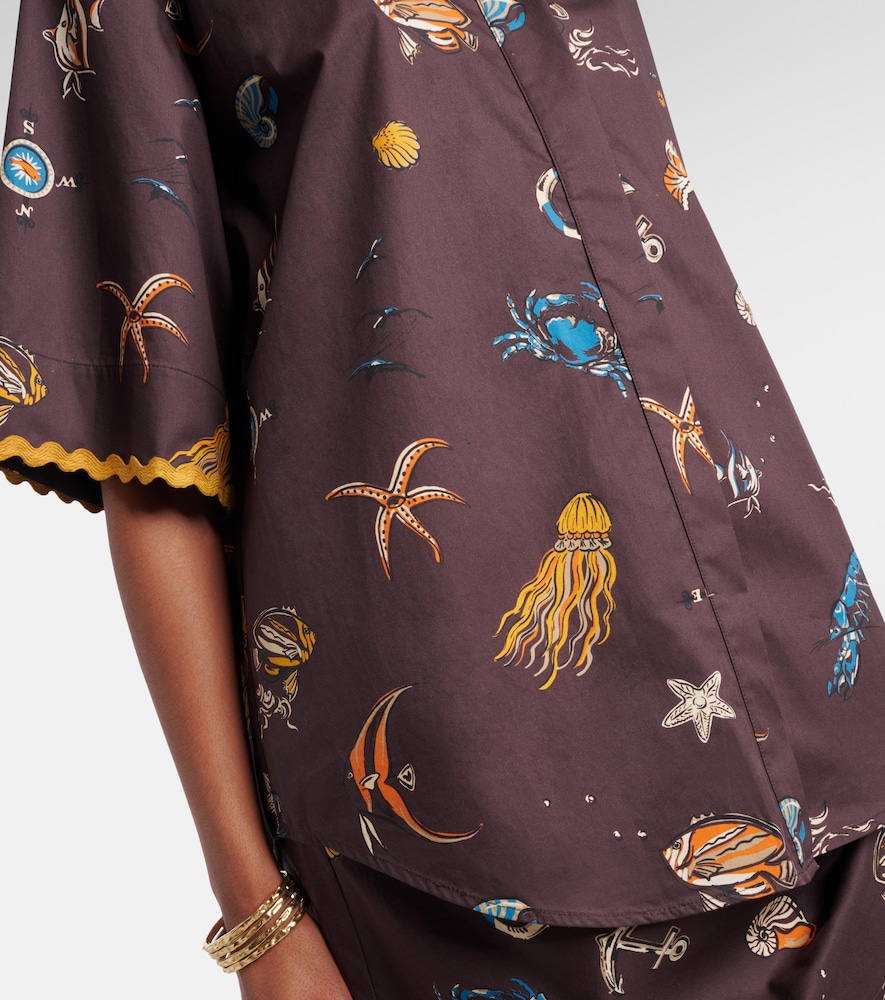 Alémais Printed Cotton Bowling Shirt