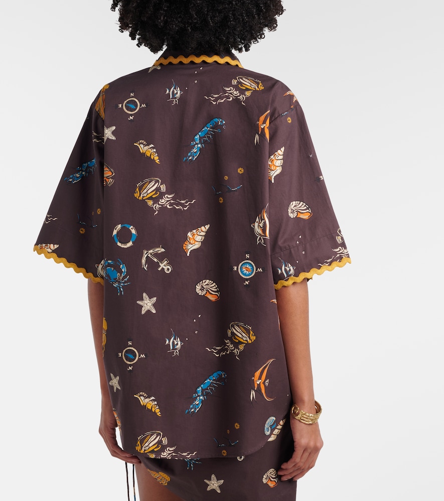 Alémais Printed Cotton Bowling Shirt