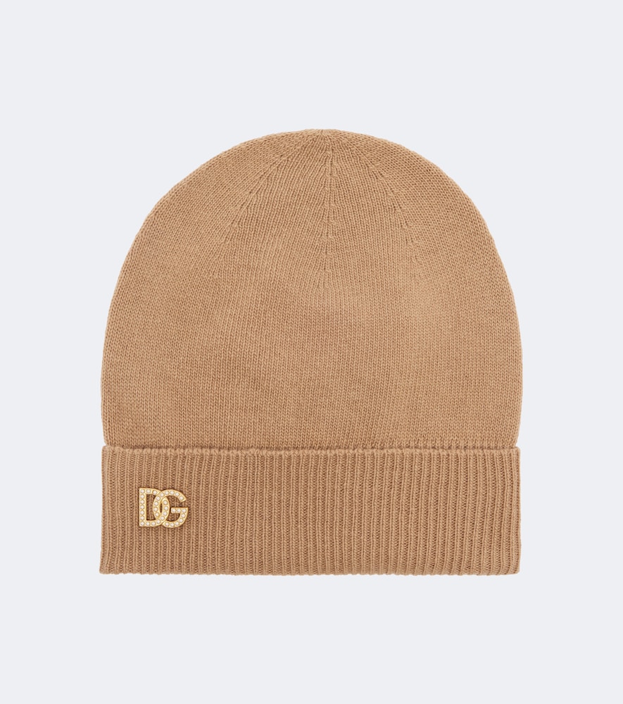 Verzierte Beanie DG aus Schurwolle