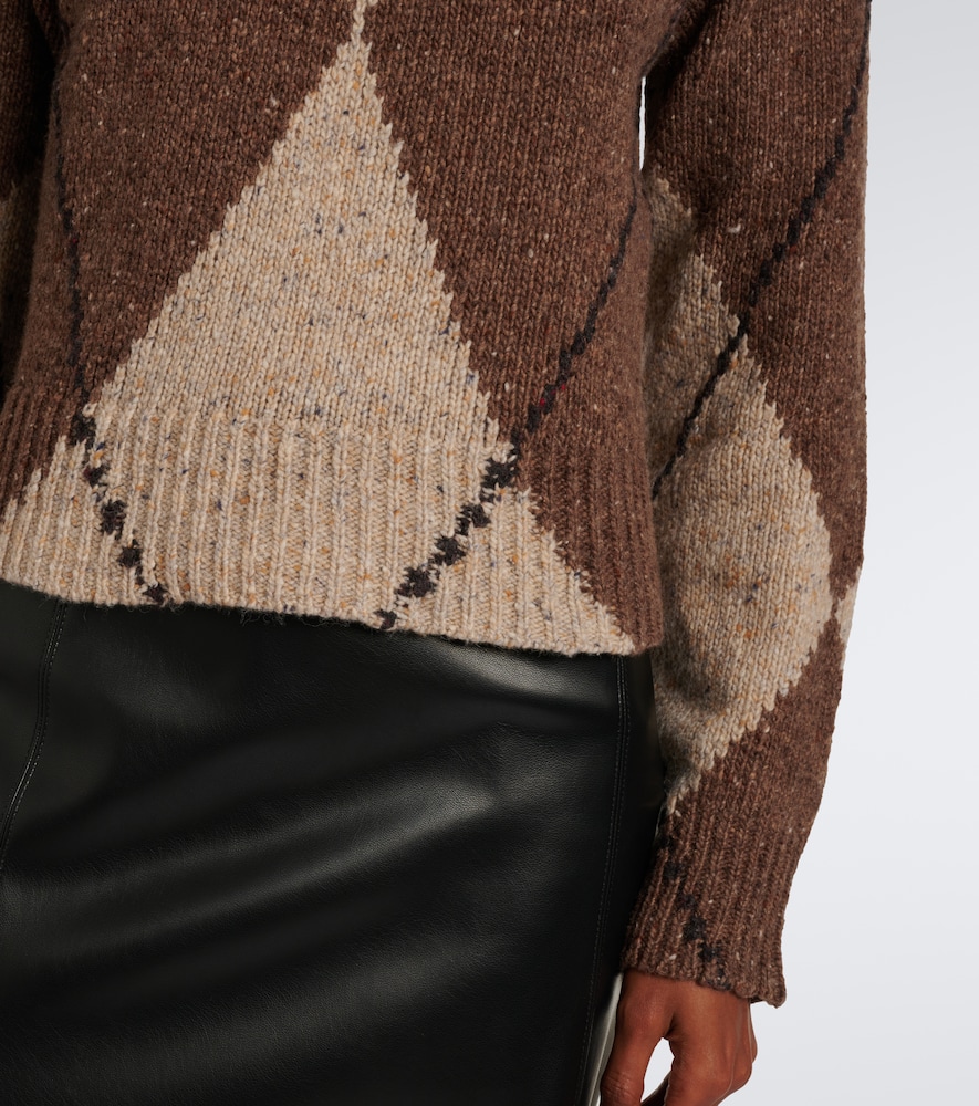 Parish Argyle Wool And Alpaca Blend Sweater