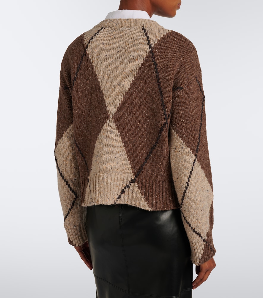 Parish Argyle Wool And Alpaca Blend Sweater