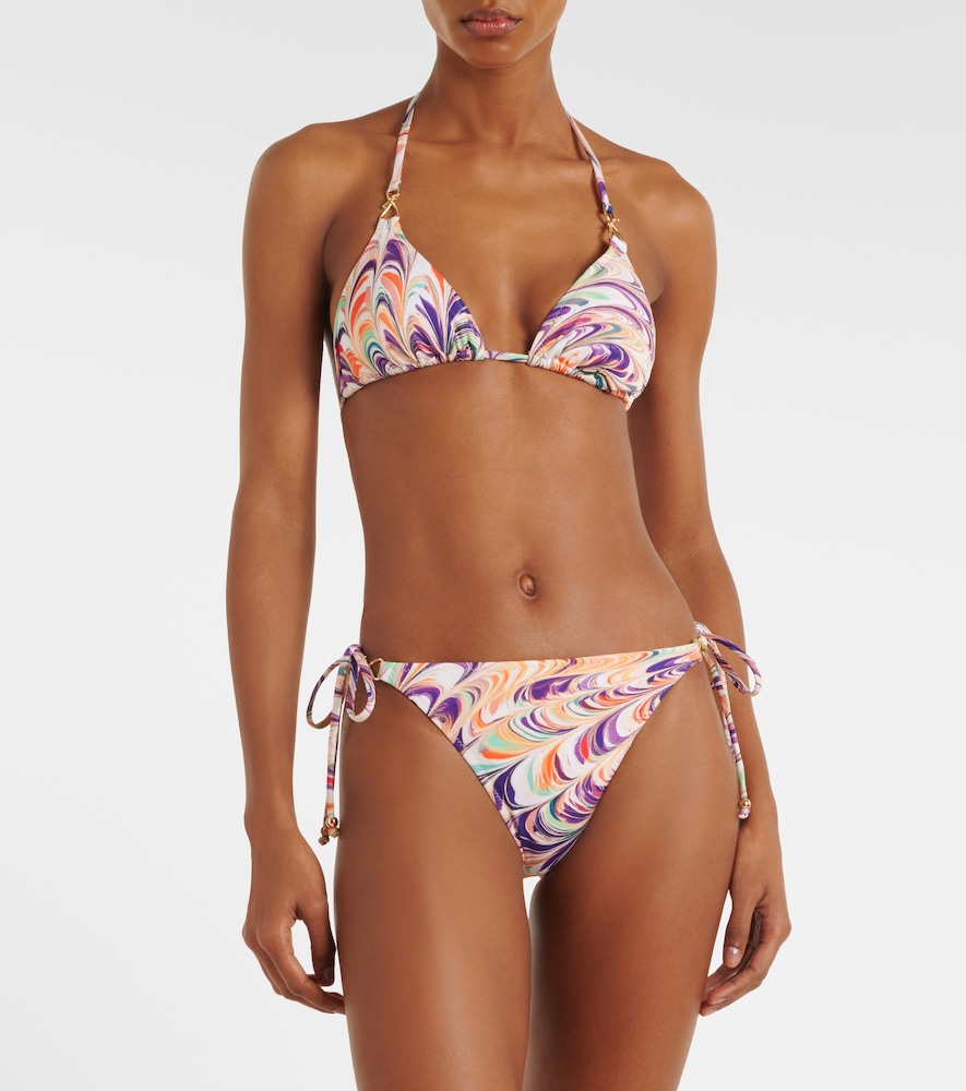  Alexandra Miro Alexandra Miro Leoni Printed Triangle Bikini Top 