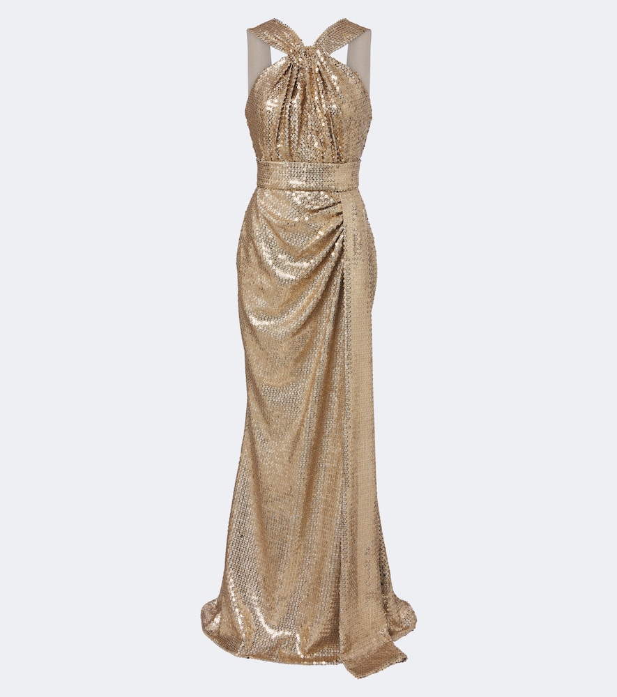 Robe mit Pailletten
