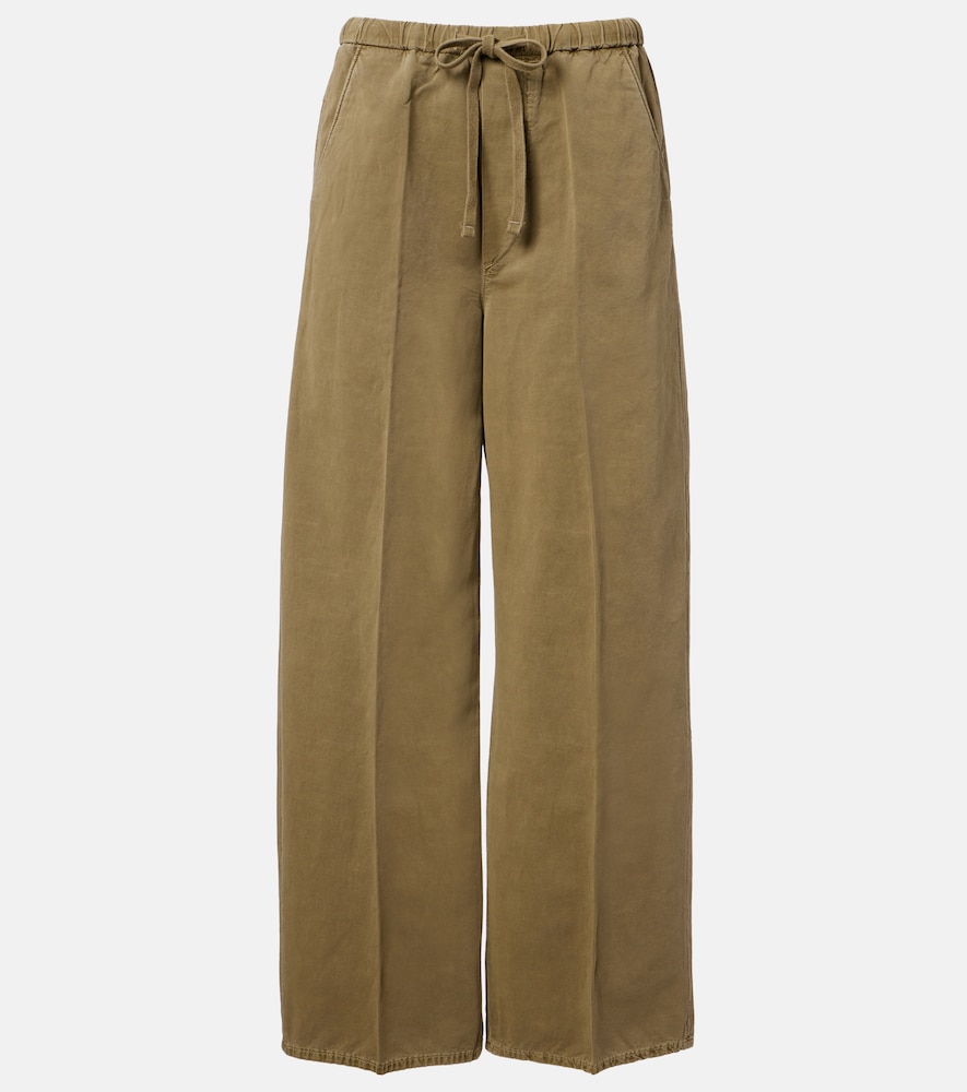 Citizens of Humanity Aurora cotton and linen wide-leg pants
