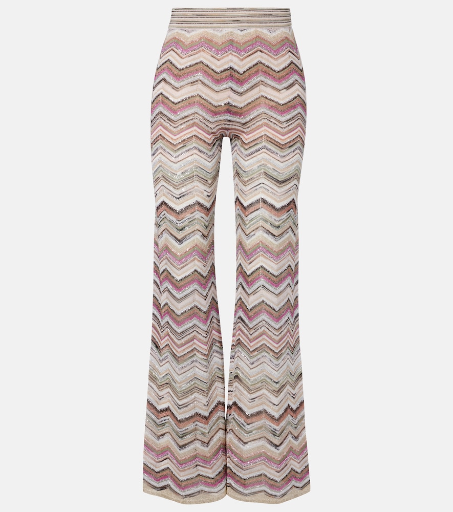 Missoni Zigzag lamé wide-leg pants