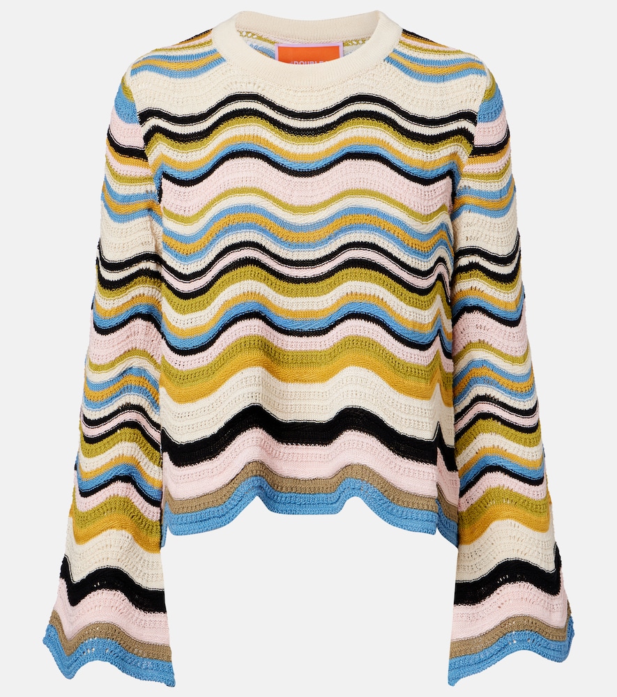 Pullover Chevron in cotone crochet