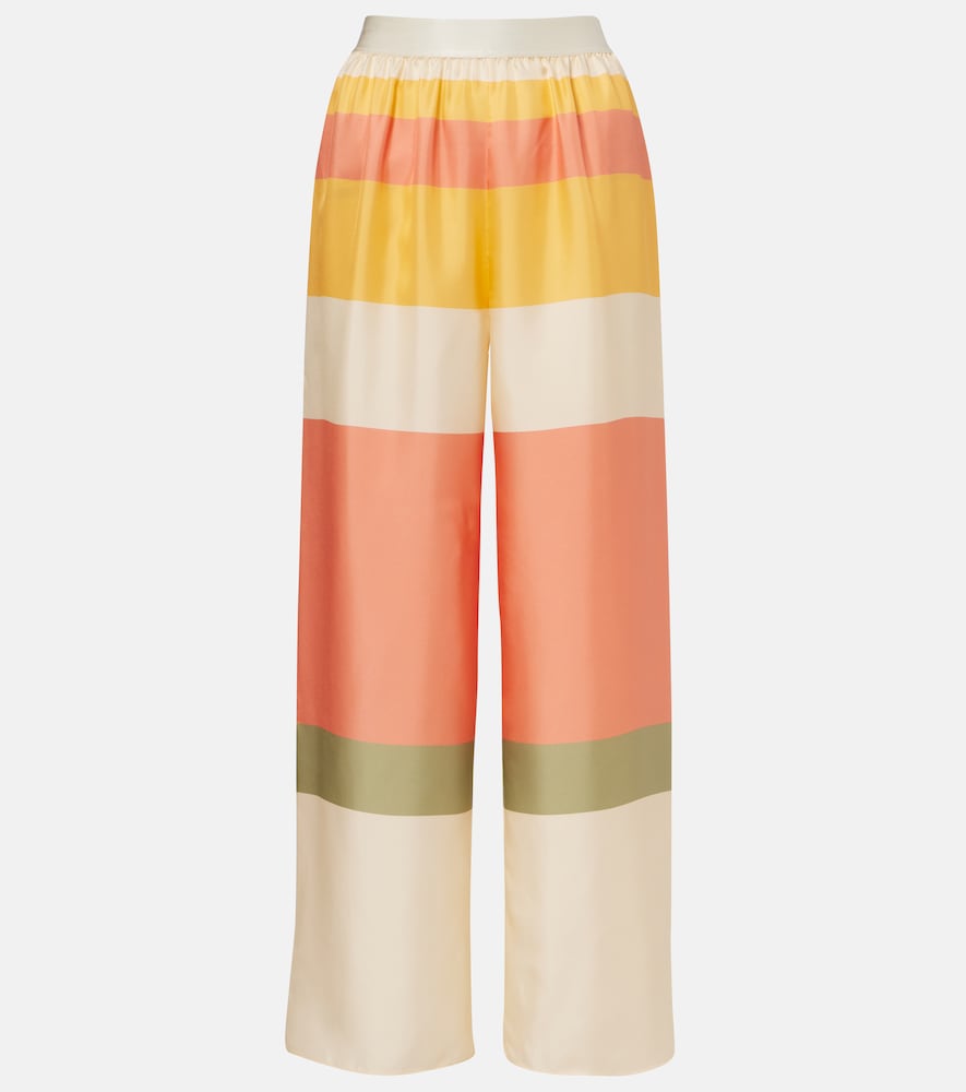 Eres Lollipop Silk Twill Wide Leg Pants