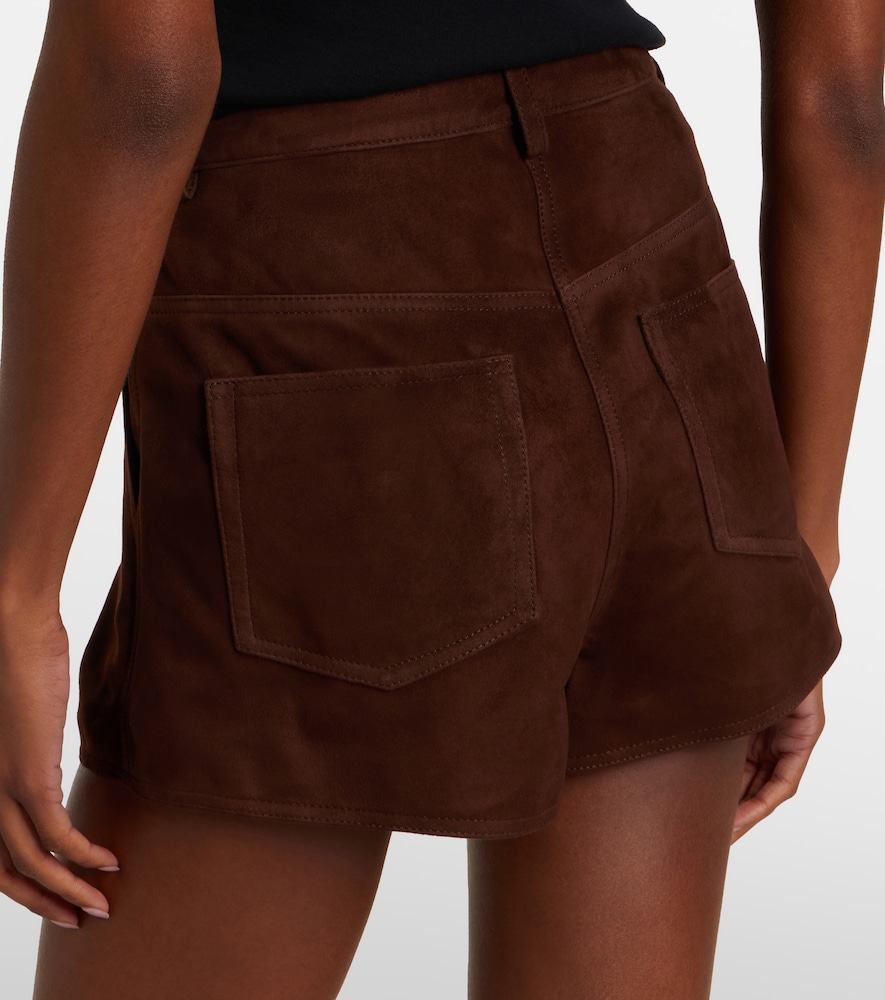  Nour Hammour Nour Hammour Leontine Suede Shorts 